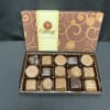 Box of assorted chocolates with the lid open