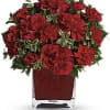 Simply speaking, red means romance. Send this bouquet of vibrant red carnations