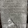 Solid concrete cardinal plaque approx 13" tall. 