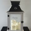 3 Pilar LED Candle Lantern With Saying. "A memory is a way