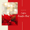 Fresh beautiful poinsettia plant decorated for the holidays!