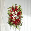 Our Everlasting Memory Standing Spray combines timeless hues with unique blooms to