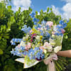 Sky Garden is a dreamy, garden-style bouquet inspired by open skies and