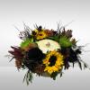 Recipe: Sunflowers Fall Daisies, Black Roses, Green Fuji Mums, Black Eryngium, Safari