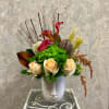 Type of Flowers: Calla Lilies, Hydrangeas, Roses, Branches, Sorghum, and more in