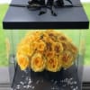 Pretty see through box comes tied as a gift box filled with