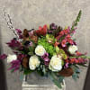 Recipe: Brown Chrysthemums, White Roses, Blood Orange Lilies, Hybrid Pink and Orange