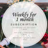 Subscriptions are now available! Get a great deal on fresh/seasonal flowers with