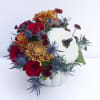 A perfect gift, this Great white decorative pumpkin can be reused for