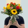 A golden sunflower greets the eye in this You Are My Sunshine