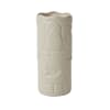 Lush mound of seasonal floral and greenery in our MONADA (TALL) VASE.
