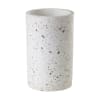 Lush mound of seasonal floral and greenery in our TALL TERRAZO VASE.
Vase