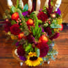 These fiery and textural, long-lasting arrangements are wonderful for your next dinner