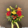 Shades of sunsets with red, orange, and yellow 