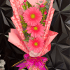 3 pink Gerber daisy bouquet . Perfect for everyday occasion