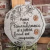 This Garden Stone is hand painted and cast in resin to emulate