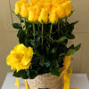 A stunning yellow rose arrangement in San Antonio featuring fresh premium yellow