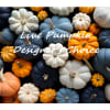 Designed in a live pumpkin