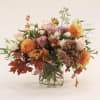  this arrangement has warm mix of colors .