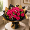 2 Dozen Beauty Handheld Bouquet, Round Style: 2 dozen hand picked roses