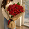 100 Roses Burlap, Handheld Bouquet