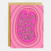 Pink greeting card with the words "It's a good day to have a good cream"