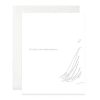 White sympathy card with the words "It's ok to miss them forever."