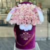 Standard 50 pink roses
Deluxe 75 pink roses