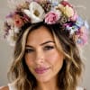 Beautiful hair crown with premium fresh flowers. Can be customized!!
