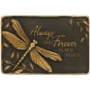 Memorial stones are cast in resin and hand painted to emulate the