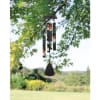 A peaceful garden-inspired wind chime that reads like a floral keepsake-this 21"