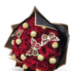 Gilded Luxury &ndash; A stunning hand-tied arrangement of 50 medium stem lush