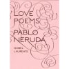 Pink book cover reading "Love Poems" by Pablo Neruda