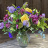 Bright and Cheerful and flowers all around! What a lovely display of