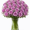 Lavender roses with mixed greens.

*Vase/container may vary depending on availability of stock