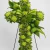 Renewal is a contemporary floral cross that celebrates hope, remembrance, and the