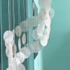 Cascading Shell Wind Chime White 25 inch Long