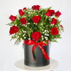 Heartfelt luxury flower arrangement in a gift box. Available in 3 different