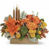 Enjoy the serenity of the season with a fresh fall centerpiece that