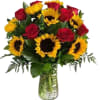  What a bright and cheery product!&rdquo; Sunflowers &amp; rose make everyone