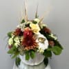 This beautiful autumnal design is created in a ivory ceramic pumpkin incorporating