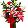 These amazing lilies are sure to delight!  Beautiful pink lilies, red