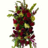"Deepest Devotion" is a stunning and elegant funeral floral spray designed with