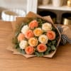 Soft, romantic, and effortlessly elegant, the Peaches and Cream Rose Bouquet features