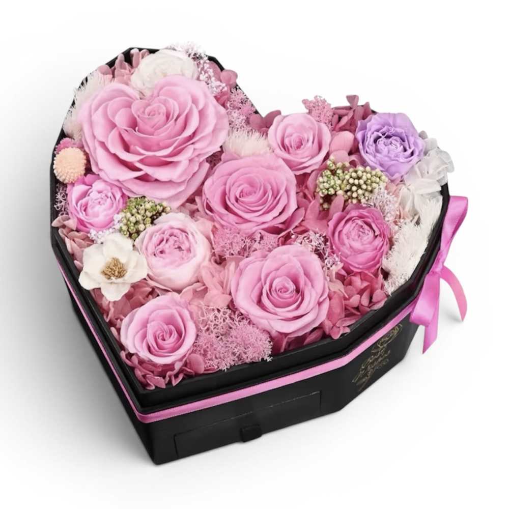 Timeless Preserved Pink Rose Garden Mix