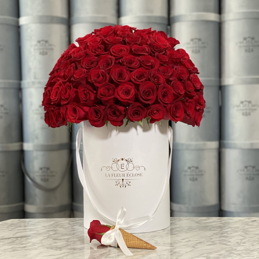 50 Red Roses In Our Signature Box MD