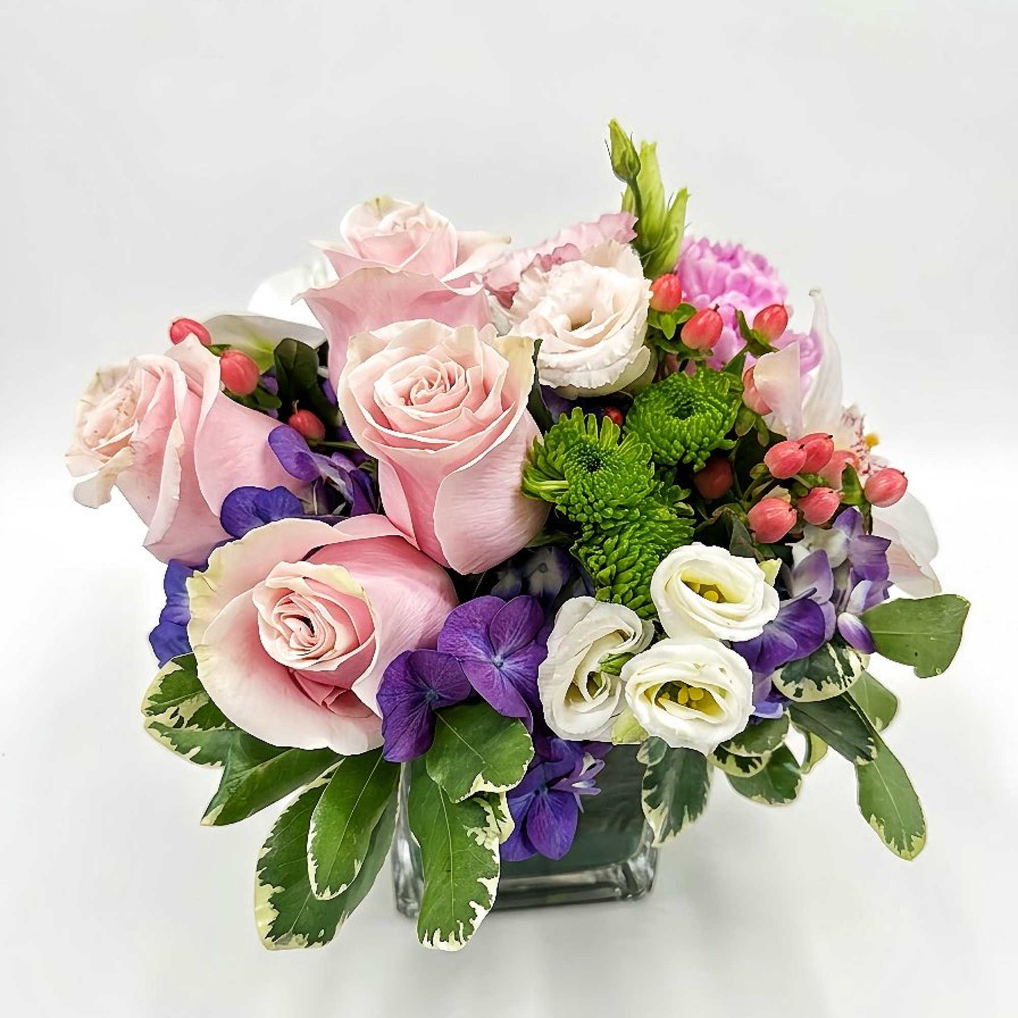 A premium and artistic all-around floral arrangement designed to showcase unique luxury