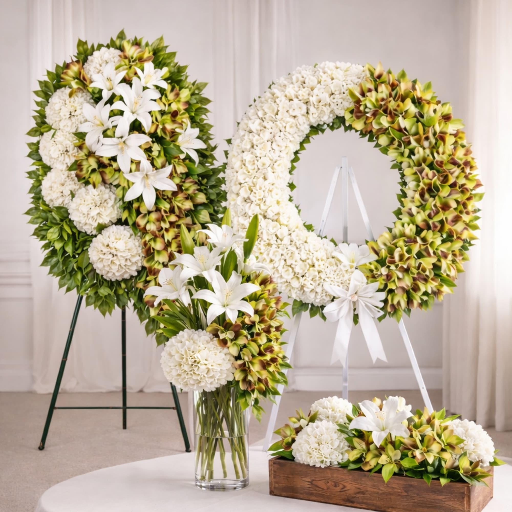 The Complete Silk Funeral Tribute Collection is a coordinated set of four