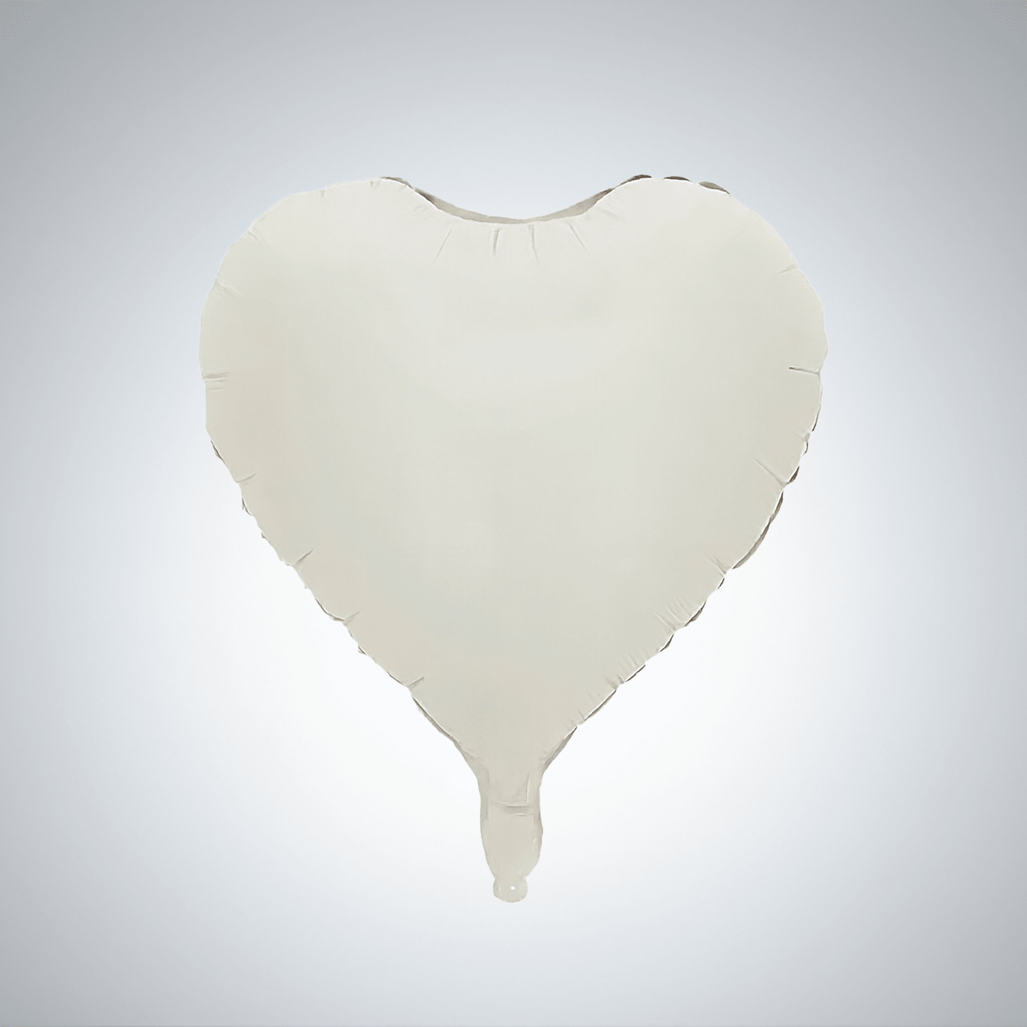 Metallic helium heart balloon, 18 inches, perfect for adding a romantic and