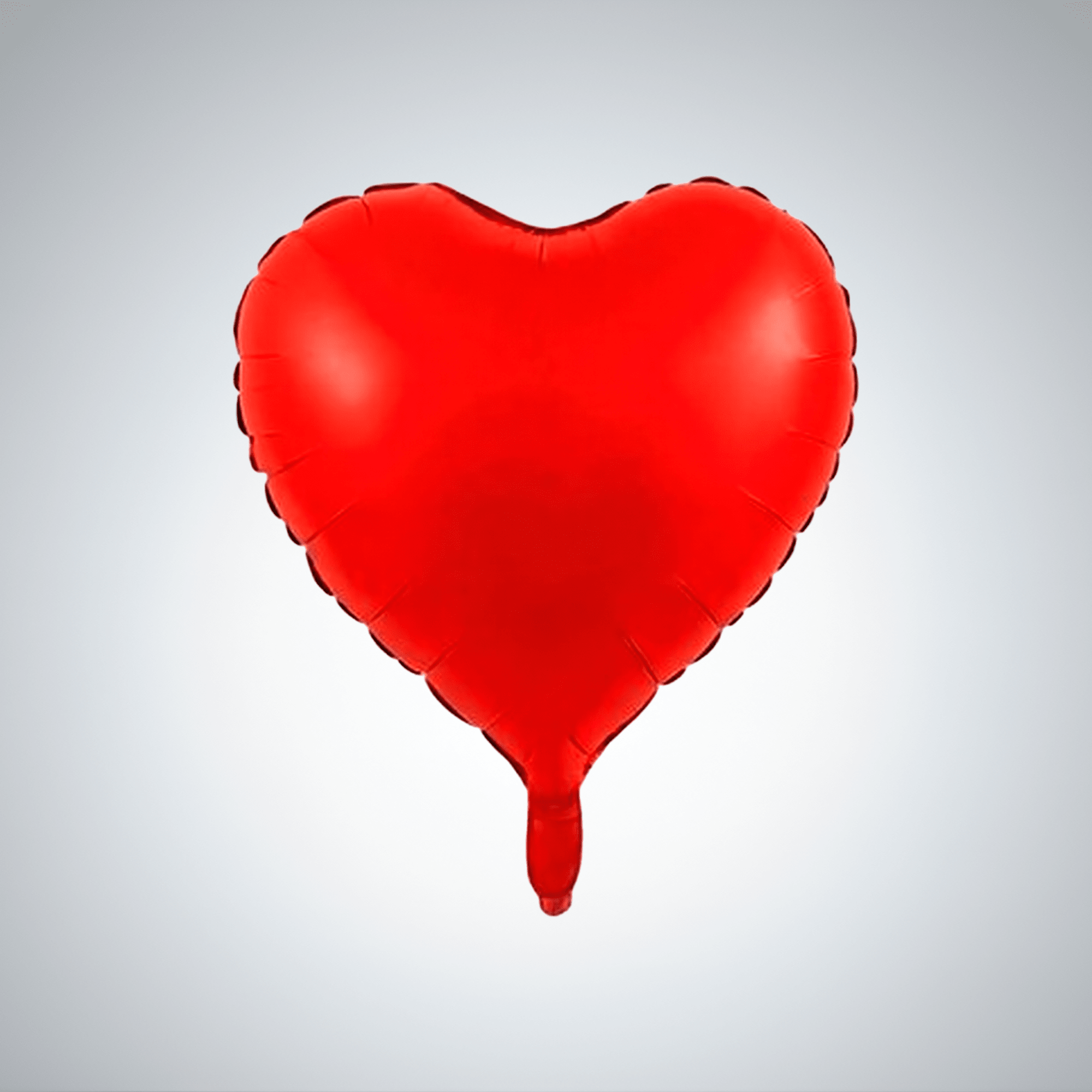 Metallic helium heart balloon, 18 inches, perfect for adding a romantic and, photo 2 of 3